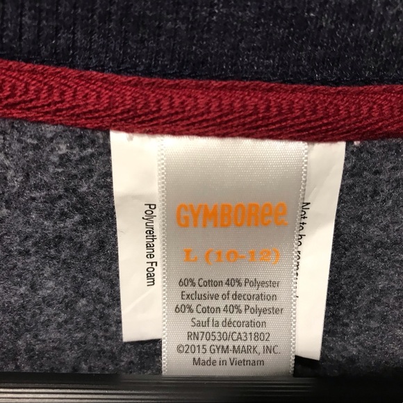 Boy’s Large (10 to 12) Gymboree Navy Sweatshirt with Motorcycle - Picture 2 of 2